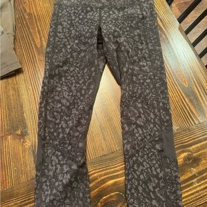 lululemon athletica Black Patterned Leggings